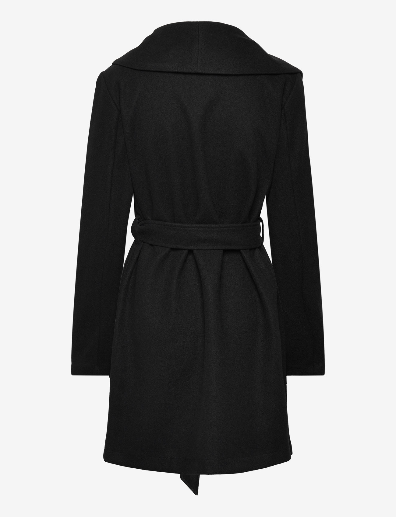 Vila - VIPOKO L/S COLLAR COAT/PB - black beauty - 1