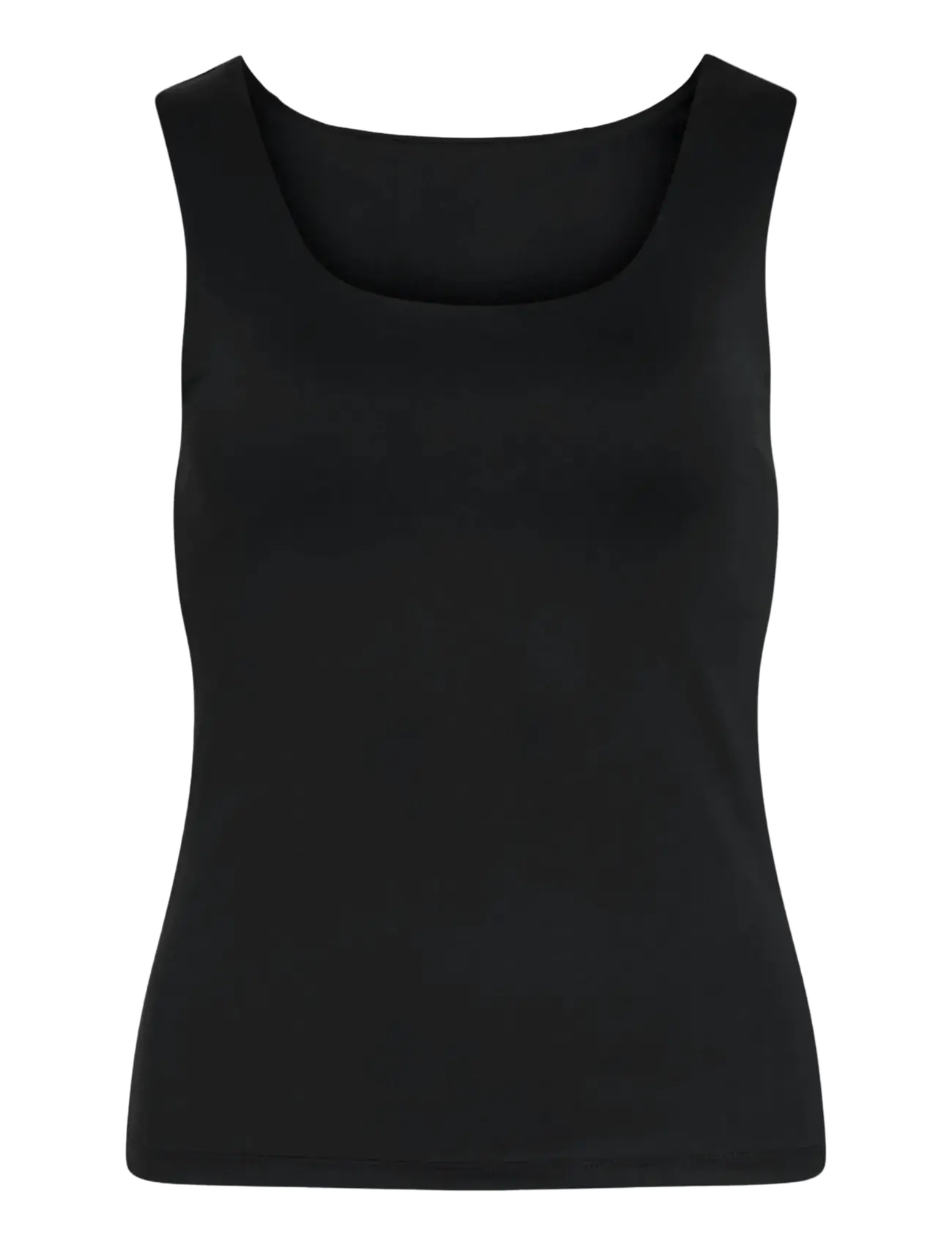 Vila VIKENZA U-NECK S/L TANK TOP REV - NOOS - T-Shirts & Tops - BLACK / black