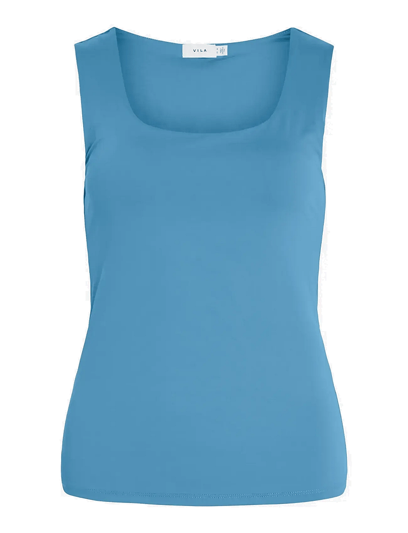 Vila - VIKENZA U-NECK S/L TANK TOP - NOOS - Ärmellose tops - blissful blue - 1