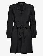 VIPANDY L/S SHORT DRESS - NOOS - BLACK BEAUTY