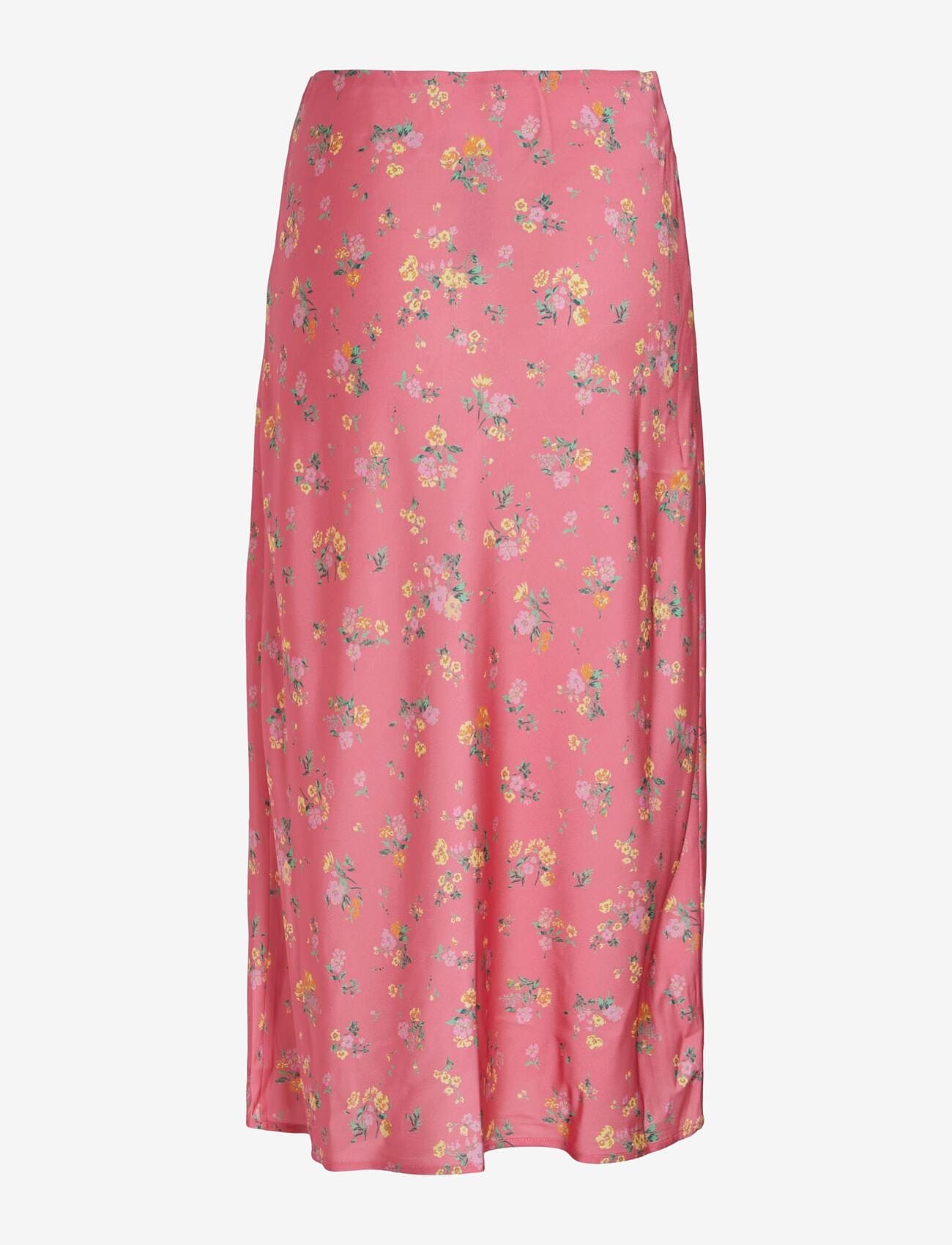 Vila - VILOUIS MIDI SKIRT - spódnice satynowe - bubblegum - 1