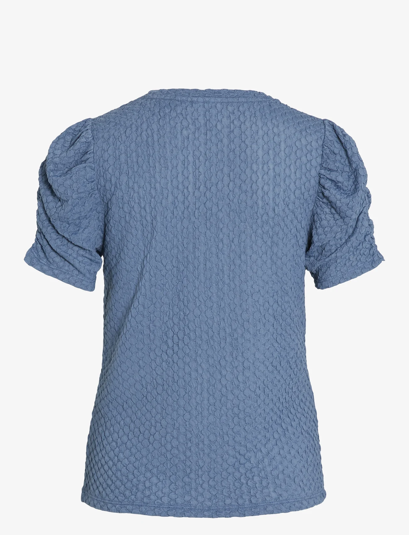 Vila - VIANINE S/S PUFF SLEEVE TOP - NOOS - t-shirts - coronet blue - 1