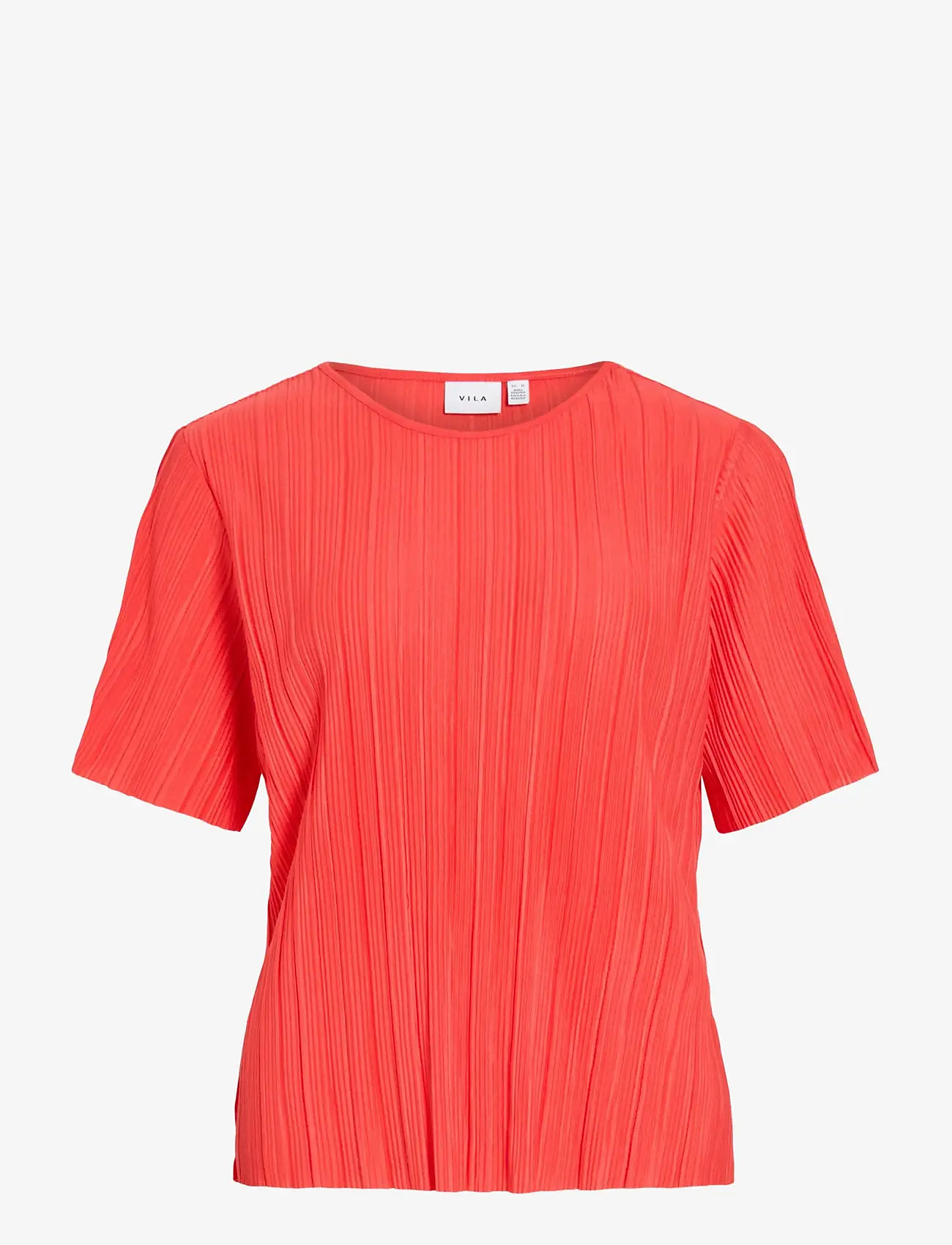 Vila - VIPLISA O-NECK S/S TOP - NOOS - t-shirts - hibiscus - 1