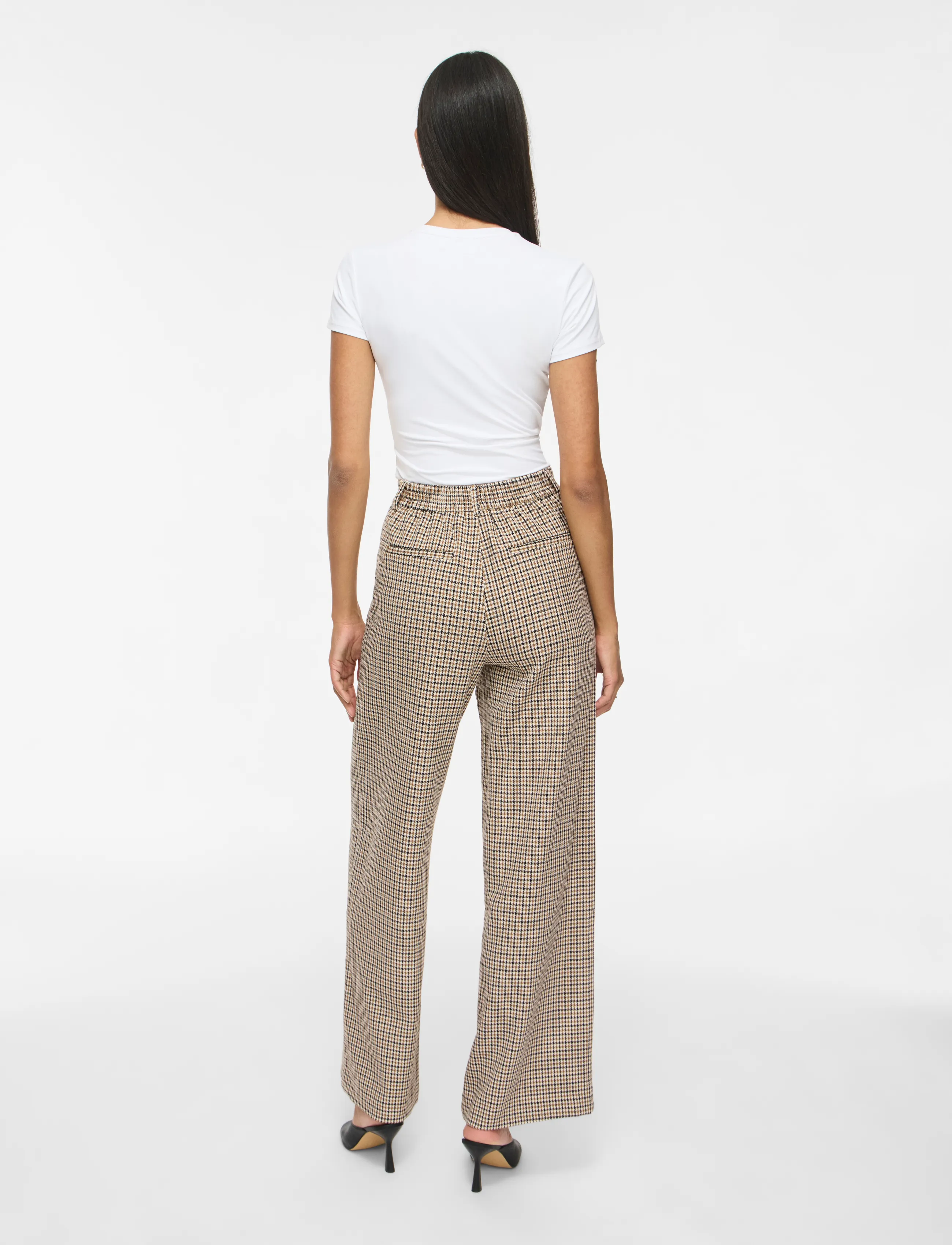 Vila - VIVARONE PATTERN HW WIDE PANT - NOOS - birch - 3