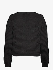 Vila - VIBELLISINA BOATNECK L/S KNIT TOP - NOOS - sweaters - black beauty - 1