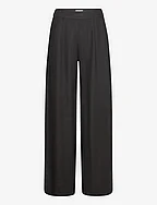 VIJOLANDA HW PLEATED PANTS - NOOS - BLACK BEAUTY