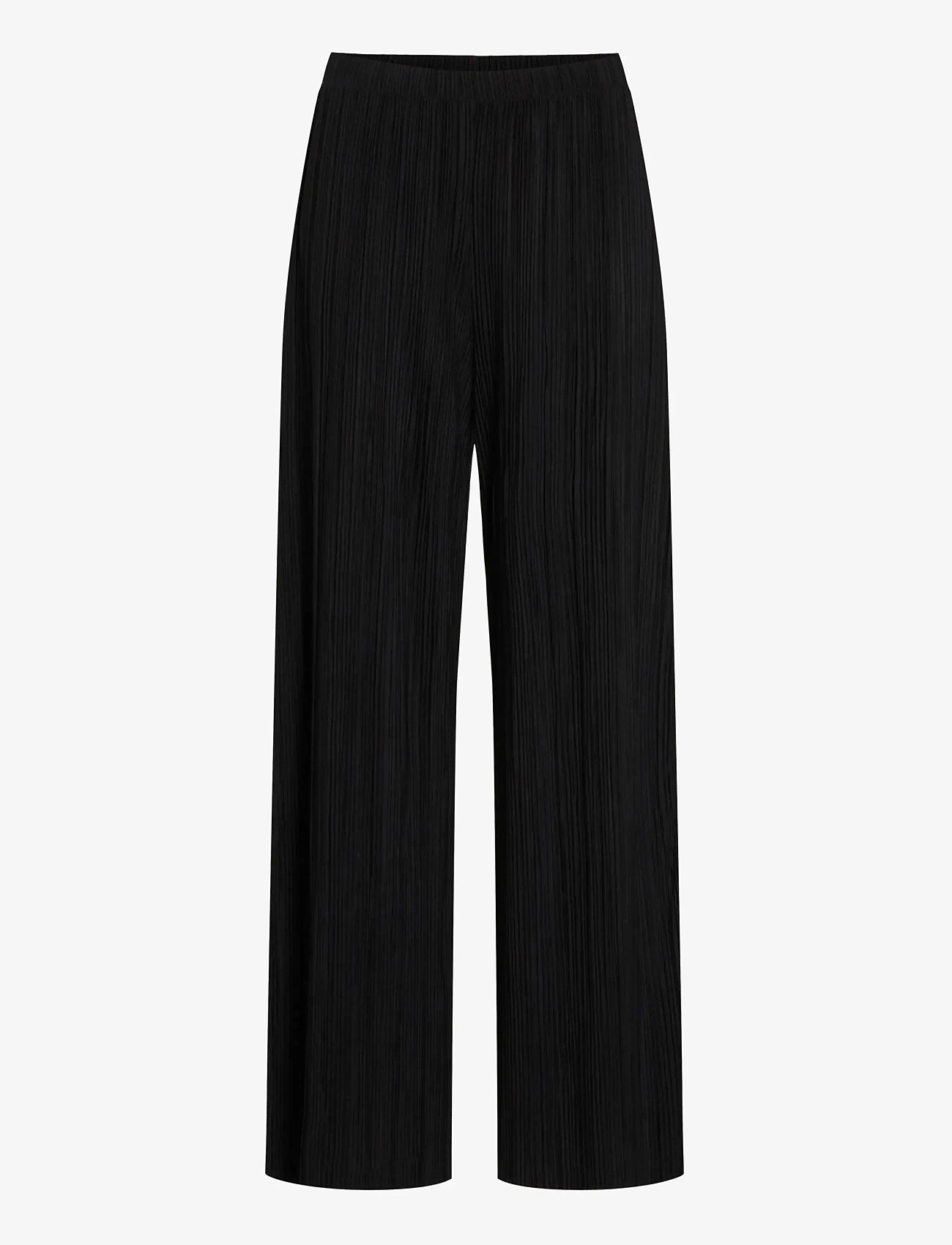 Vila - VIPLISA HW LOOSE PANTS - NOOS - bukser med brede ben - black beauty - 1