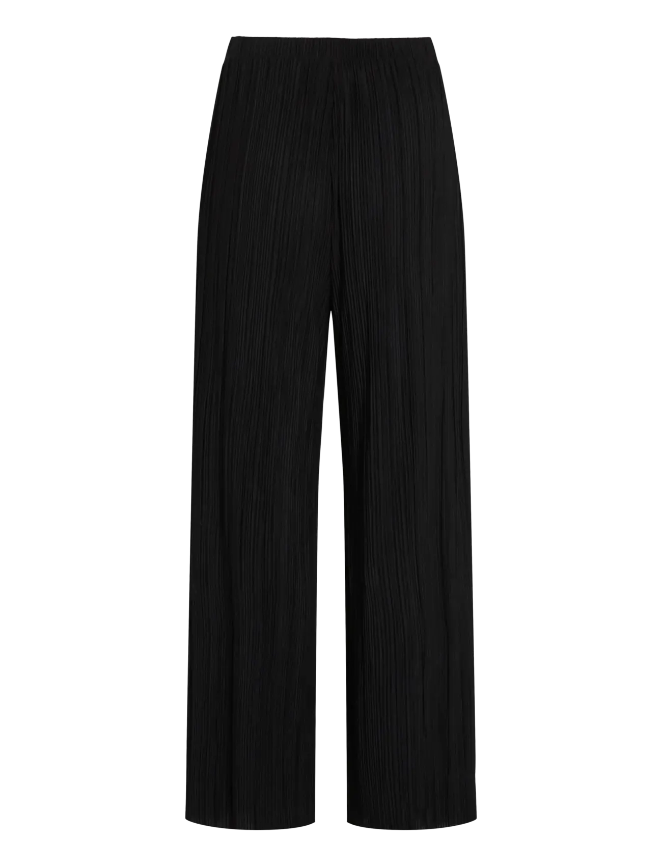 Vila - VIPLISA HW LOOSE PANTS - NOOS - laia säärega püksid - black beauty - 2