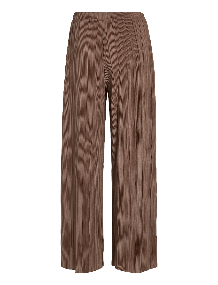 Vila - VIPLISA HW LOOSE PANTS - NOOS - laia säärega püksid - fossil - 2