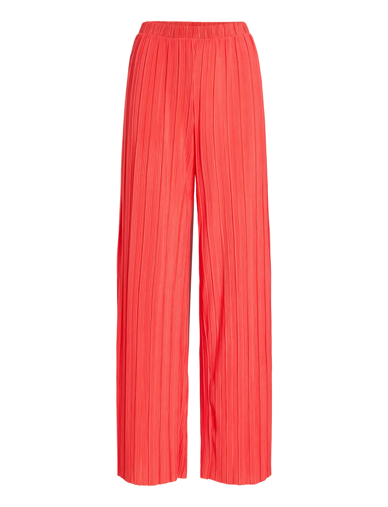 Vila VIPLISA HW LOOSE PANTS - NOOS - BACK TO WORK - HIBISCUS / red