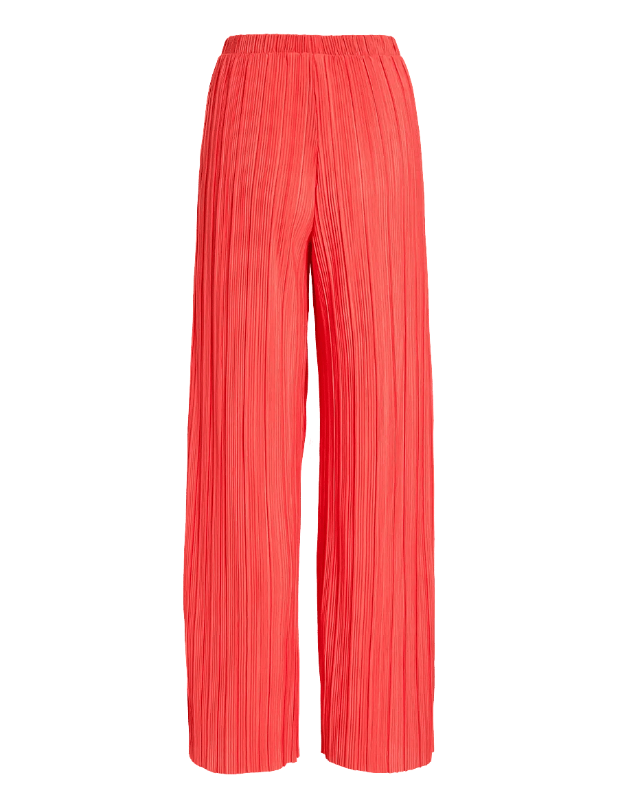 Vila - VIPLISA HW LOOSE PANTS - NOOS - bukser med brede ben - hibiscus - 2