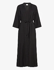 Vila - VISERO VNECK 3/4 ANKLE SHIRT DRESS/SU - omslagskjoler - black - 0