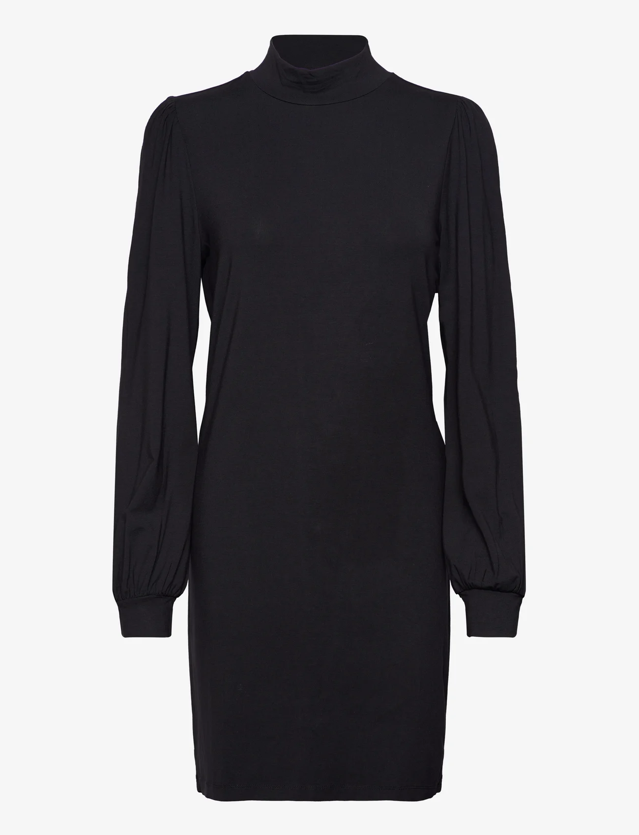 Vila - VIFELLY HIGH NECK L/S DRESS/SU - korte kjoler - black - 0
