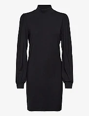 Vila - VIFELLY HIGH NECK L/S DRESS/SU - korte kjoler - black - 0