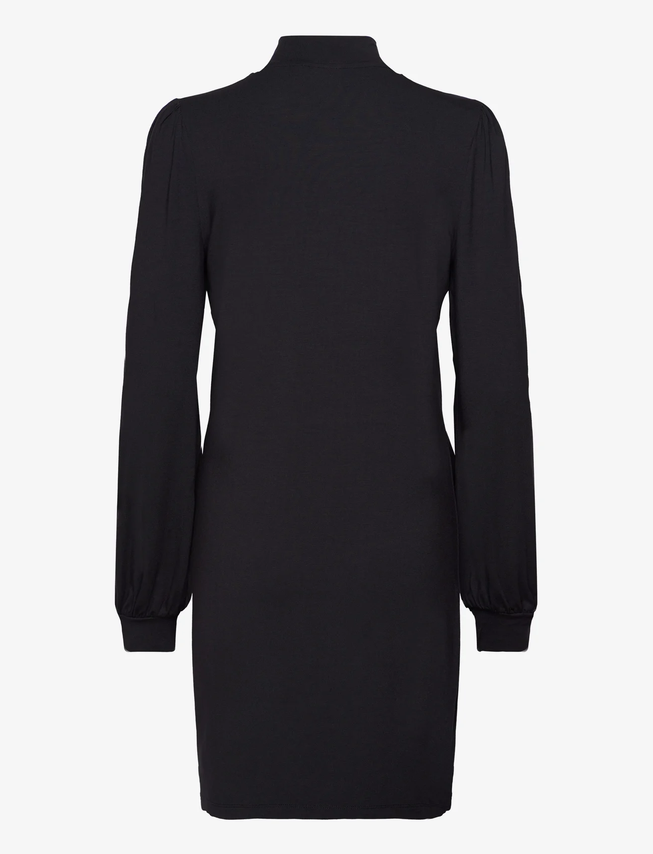 Vila - VIFELLY HIGH NECK L/S DRESS/SU - korte kjoler - black - 1