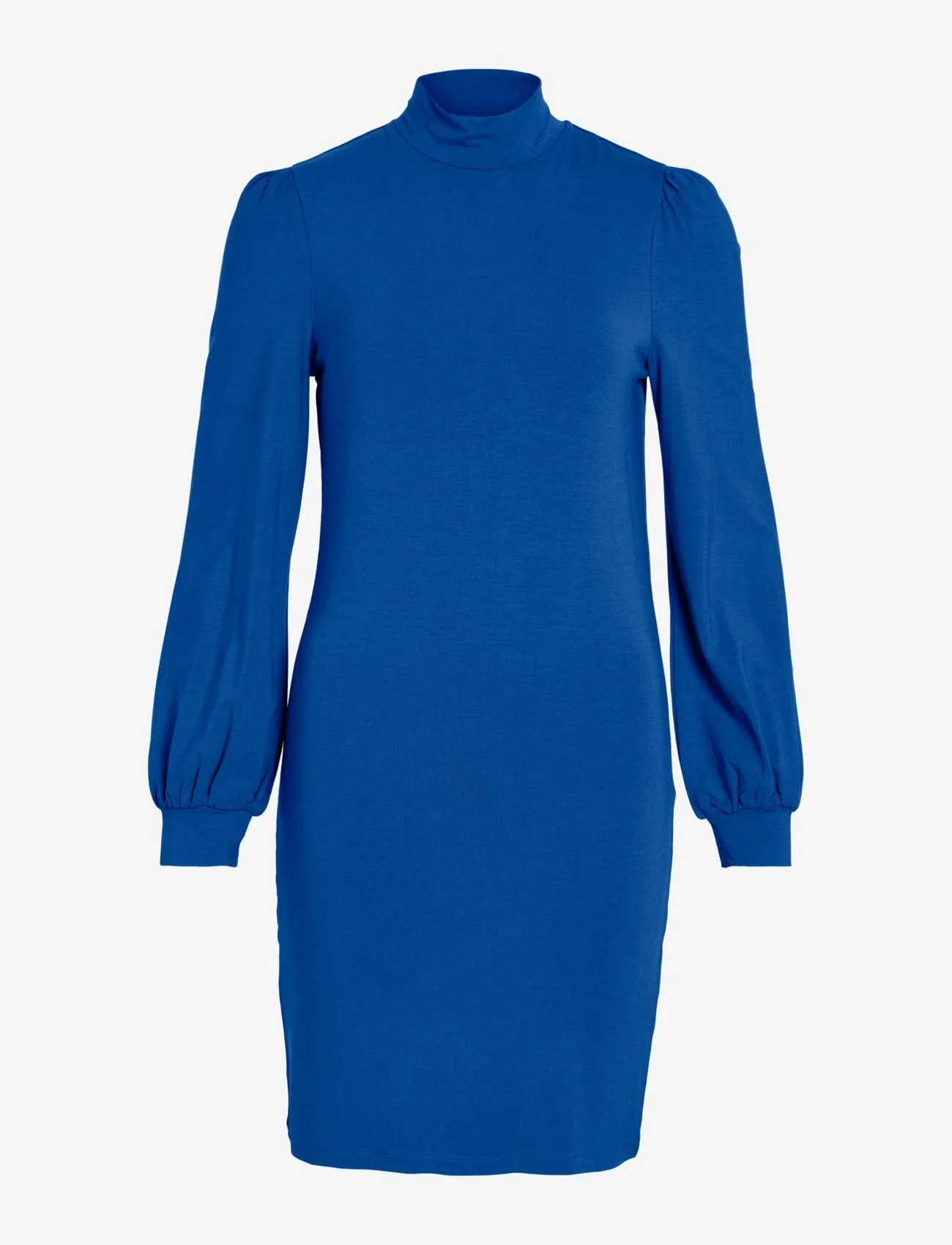 Vila - VIFELLY HIGH NECK L/S DRESS/SU - korte kjoler - lapis blue - 0