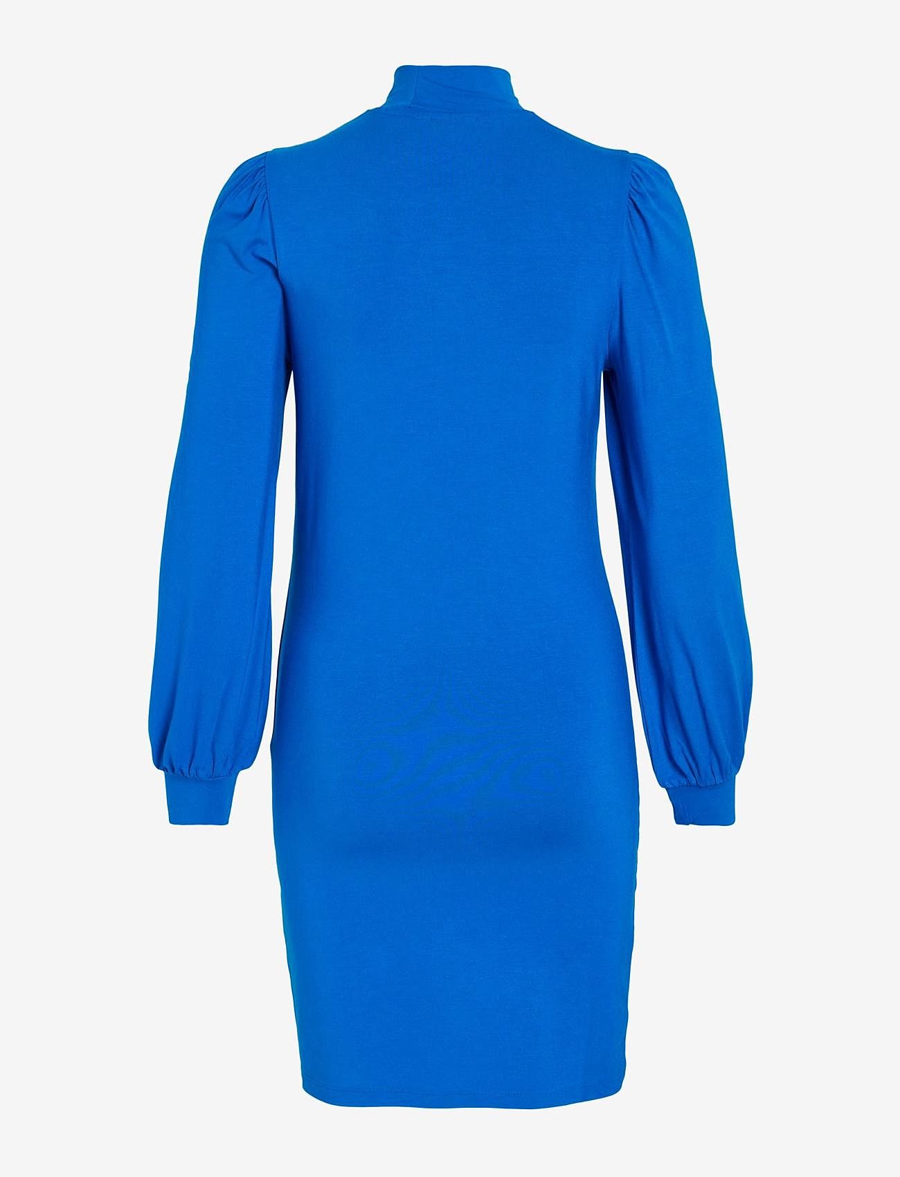 Vila - VIFELLY HIGH NECK L/S DRESS/SU - laveste priser - lapis blue - 1