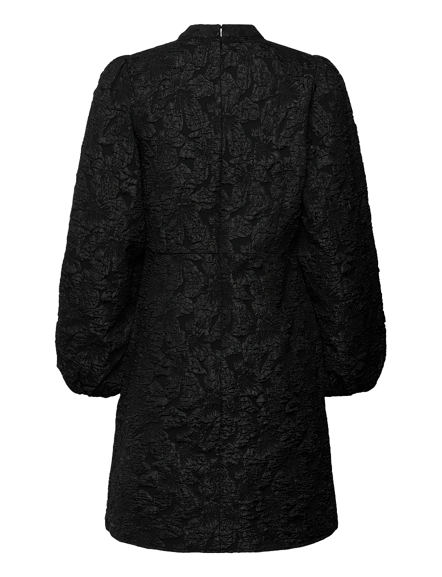 Vila - VIWILLOW L/S SHORT DRESS/DC/2 - cocktailkjoler - black beauty - 1