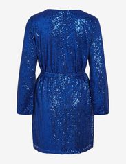 Vila - VIGLITAS DEEP V-NECK L/S SEQUIN DRESS - ballīšu apģērbs par outlet cenām - lapis blue - 1