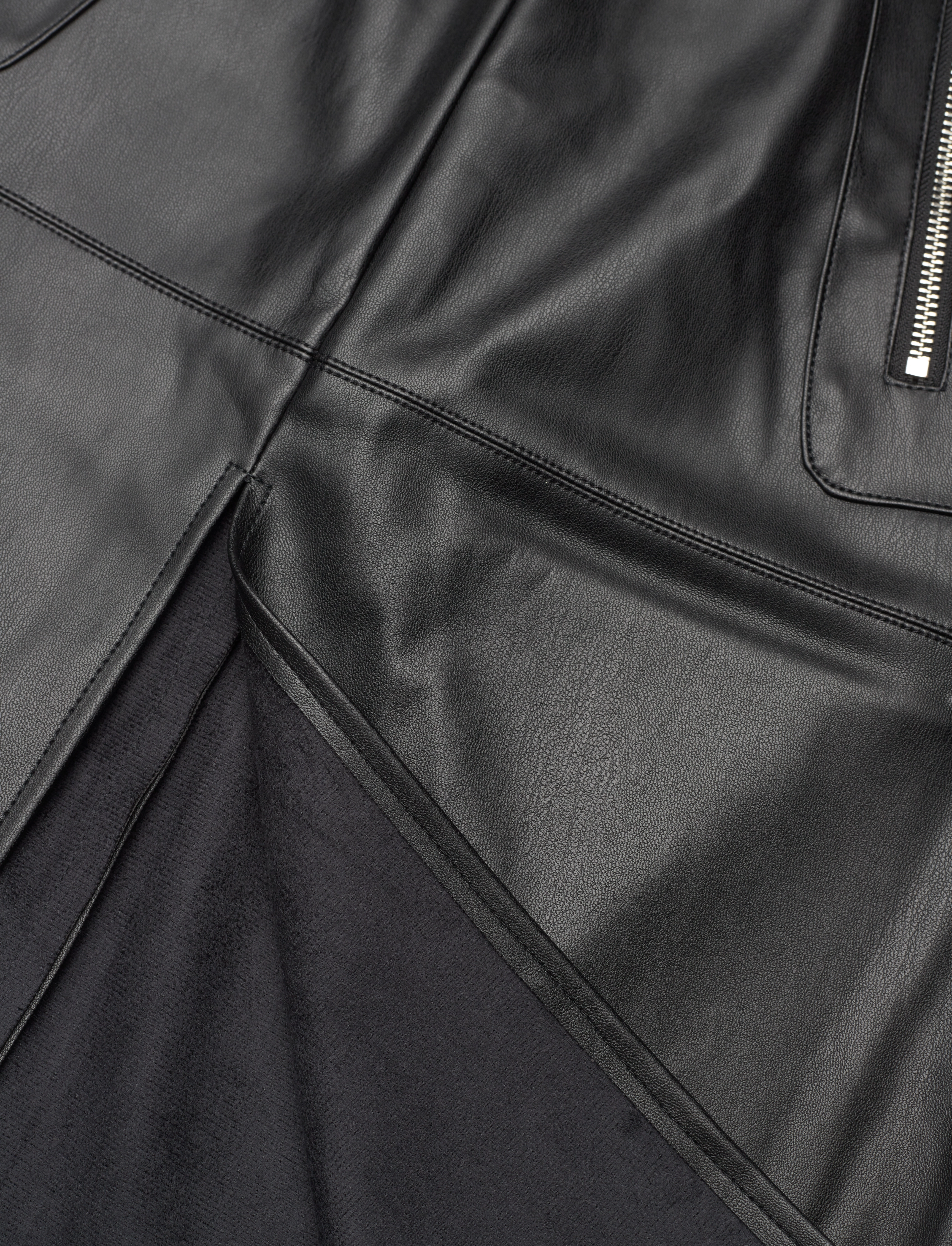 Vila - VIPEN HW COATED SKIRT - laveste priser - black - 2