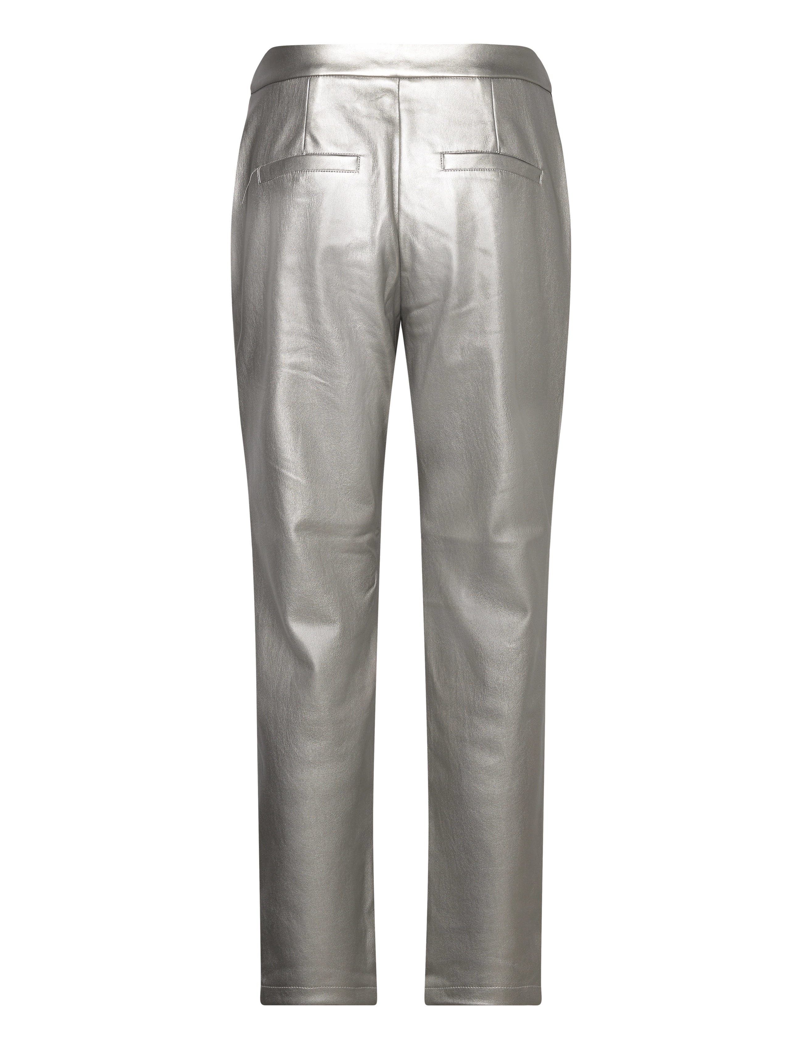Vila - VIPEN RW COATED PU PANT - laveste priser - silver - 1