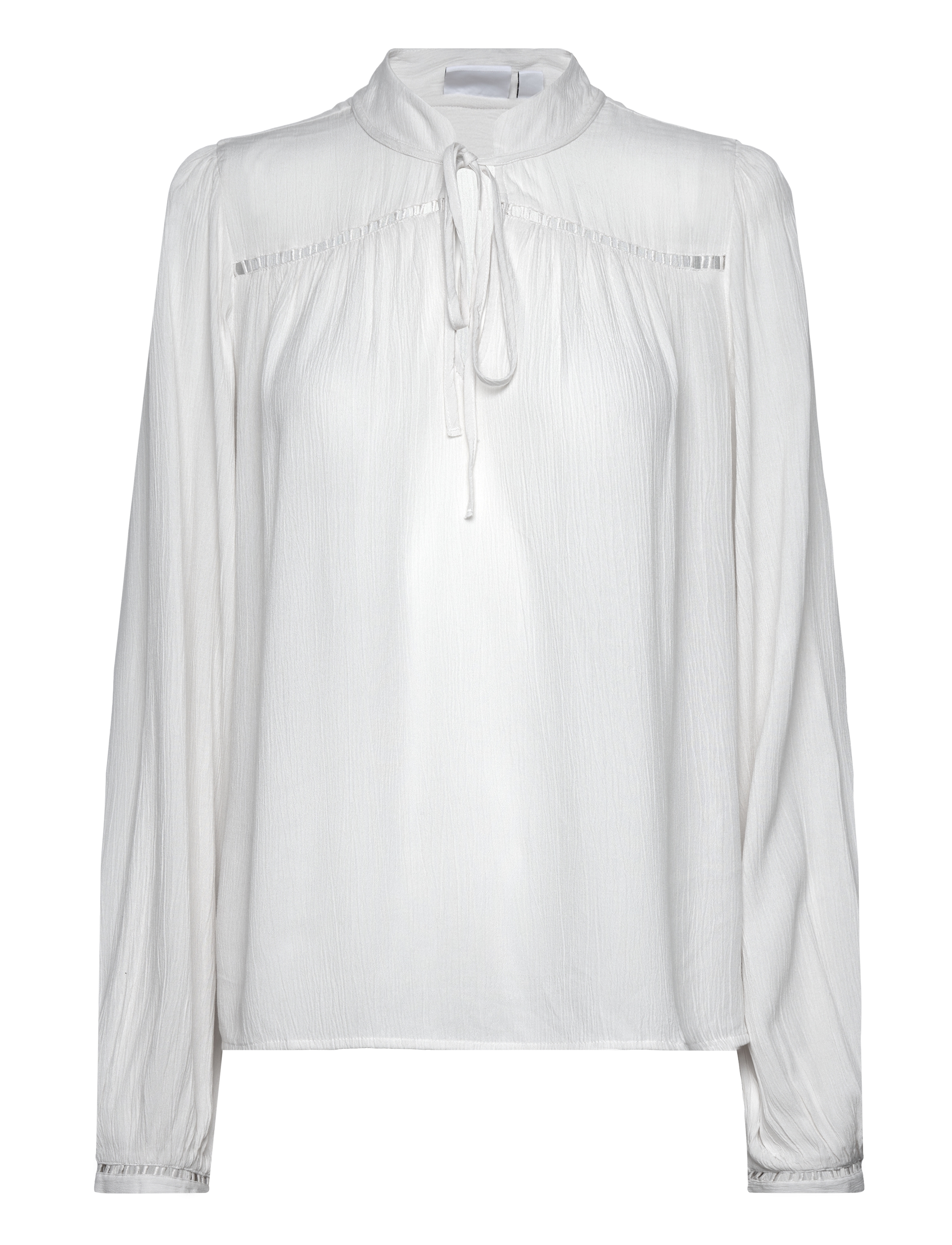 VISEBA V-NECK L/S TOP/SU - WHITE SAND