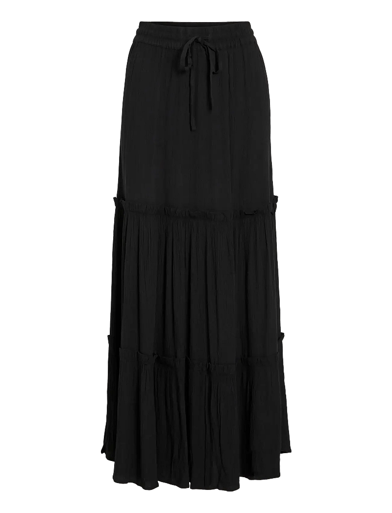 Vila - VIMESA HW MAXI SKIRT - NOOS - maxi röcke - black - 1