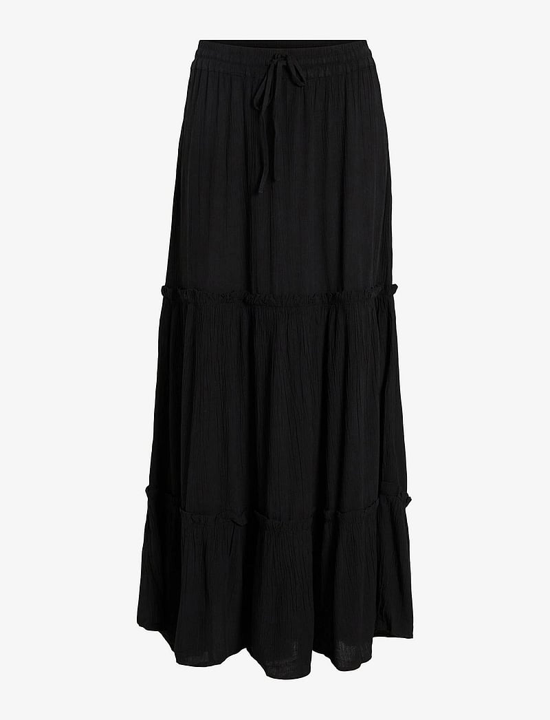 Vila - VIMESA HW MAXI SKIRT - NOOS - maxi nederdele - black - 1