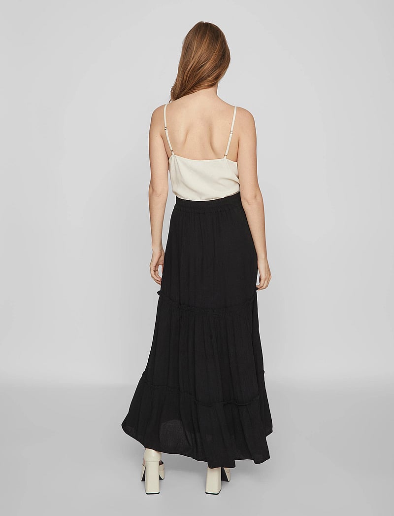 Vila - VIMESA HW MAXI SKIRT - NOOS - maxi nederdele - black - 3