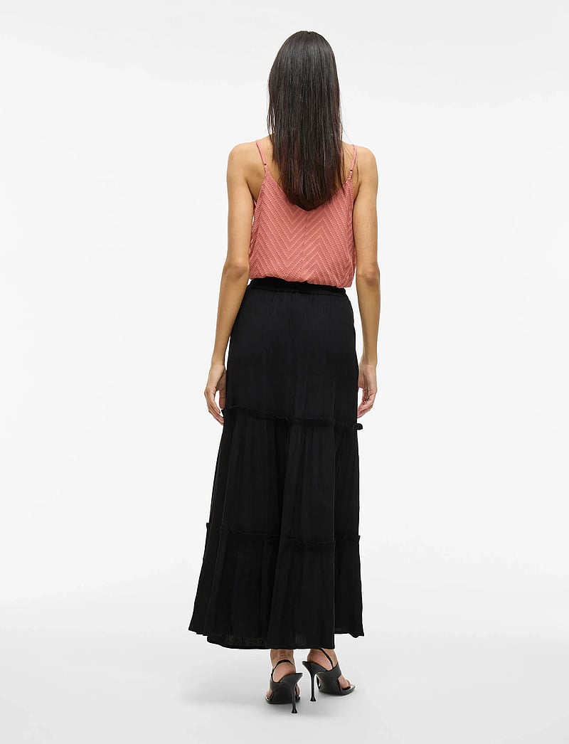 Vila - VIMESA HW MAXI SKIRT - NOOS - maxi röcke - black - 3