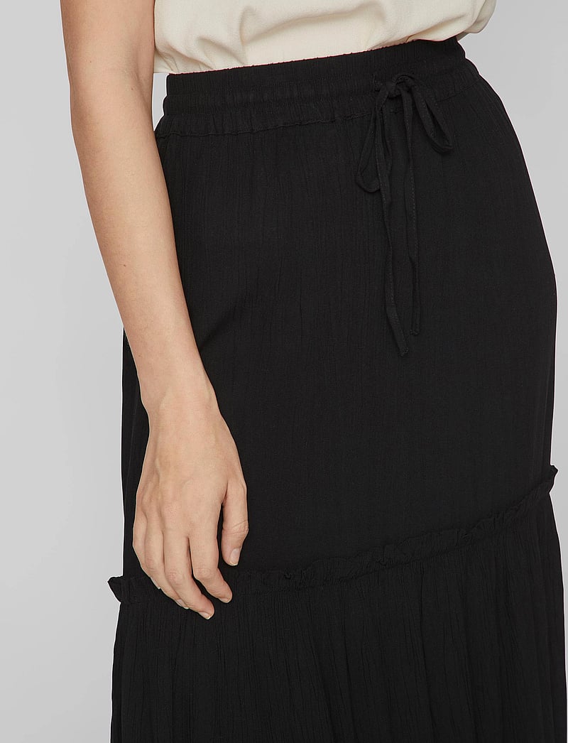 Vila - VIMESA HW MAXI SKIRT - NOOS - maxi nederdele - black - 5