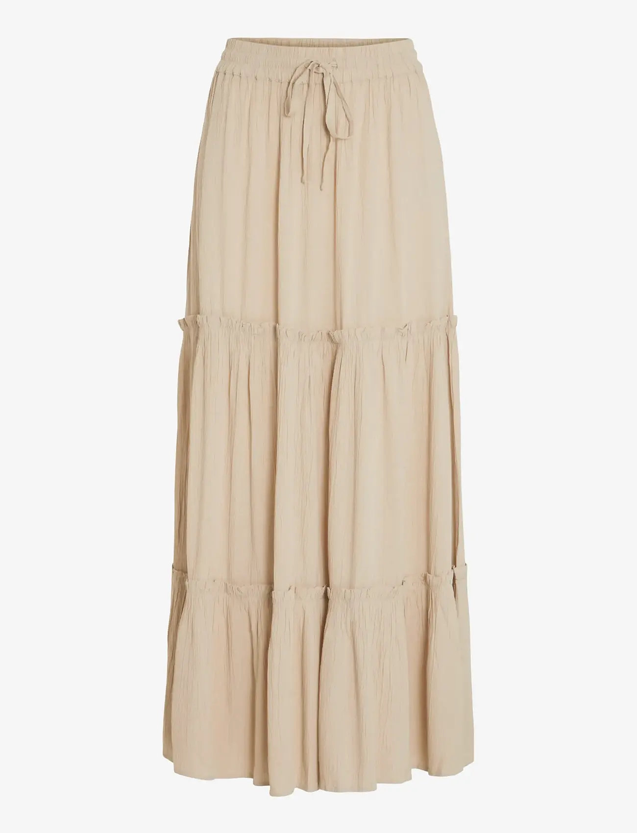 Vila - VIMESA HW MAXI SKIRT - NOOS - ilgi sijonai - feather gray - 1