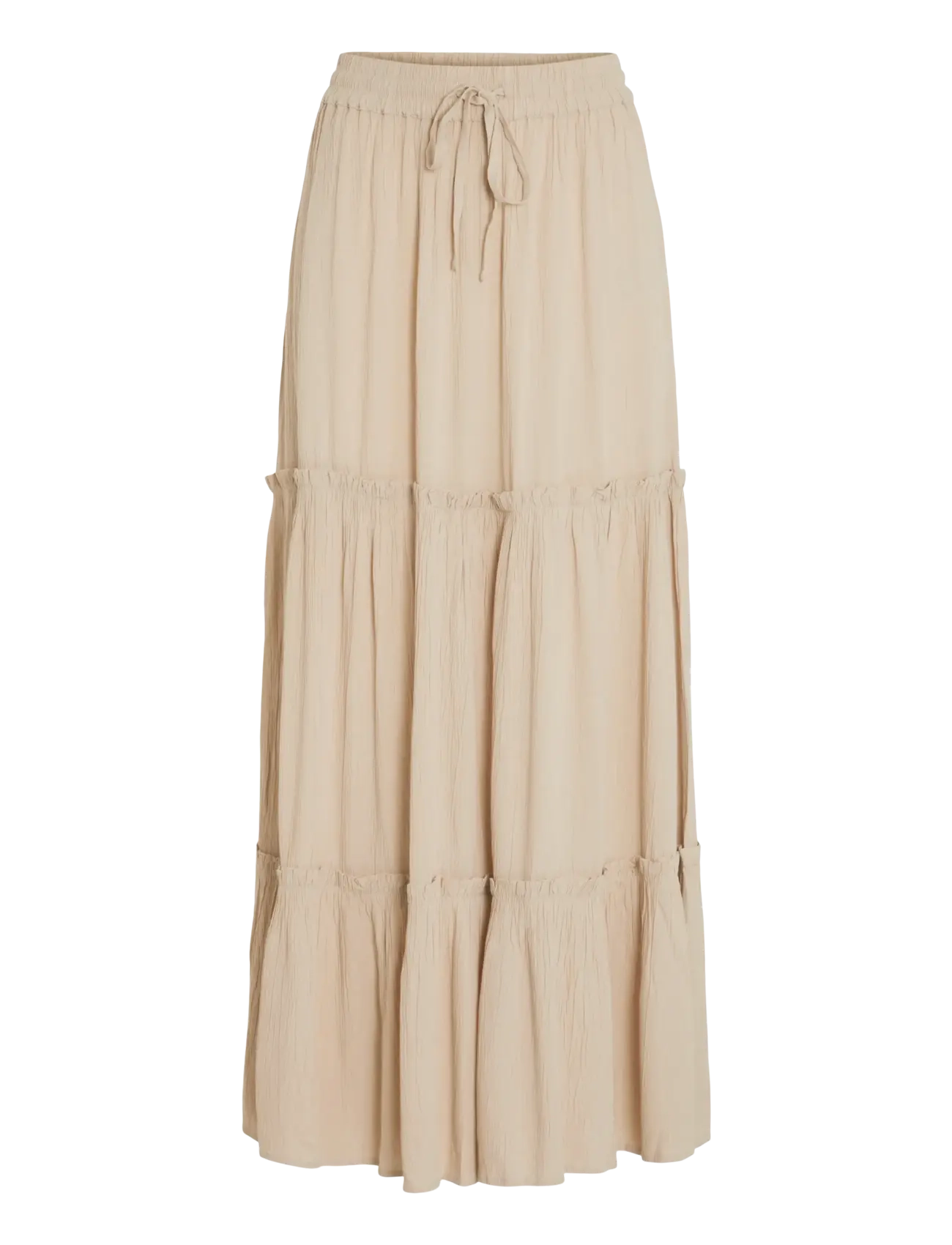 Vila VIMESA HW MAXI SKIRT - NOOS - Sijonai - FEATHER GRAY / beige