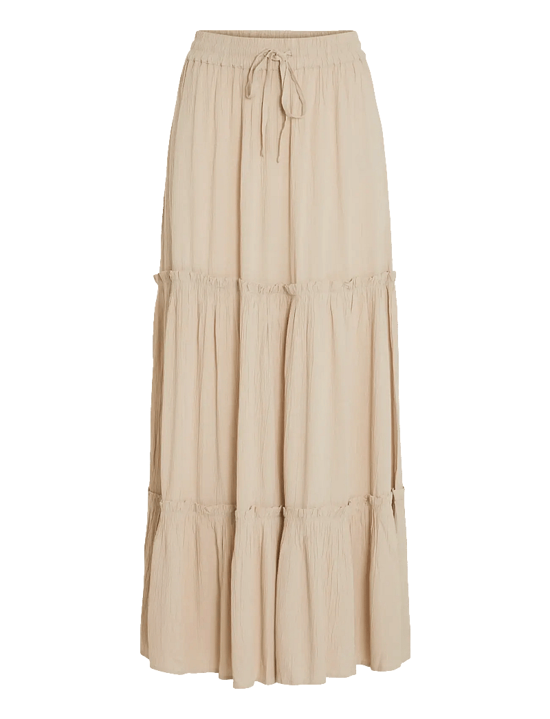 Vila - VIMESA HW MAXI SKIRT - NOOS - maxi röcke - feather gray - 1