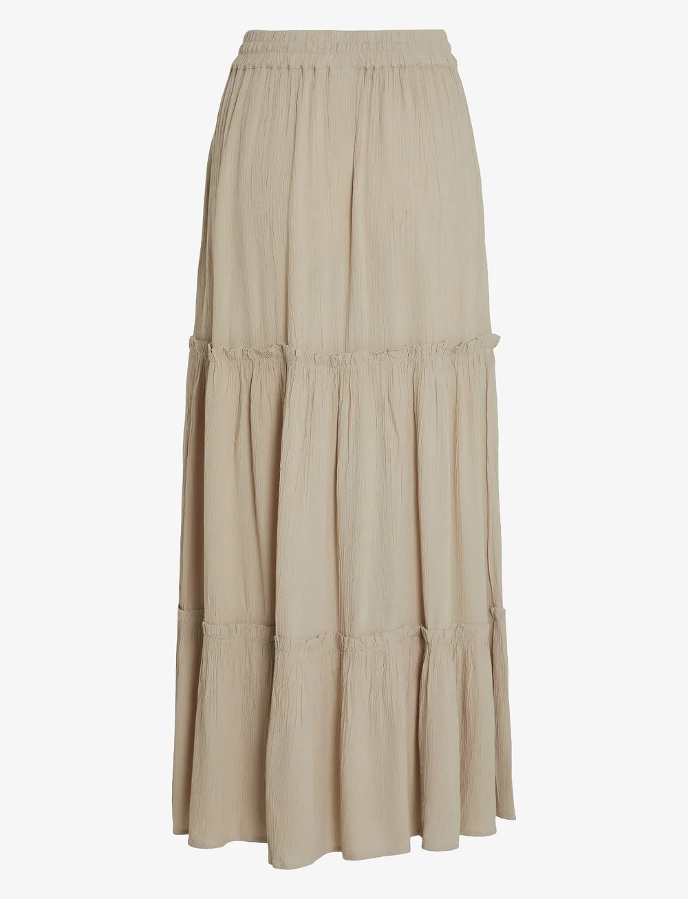 Vila - VIMESA HW LONG SKIRT/SU/FT/KA - lange skjørt - feather gray - 1