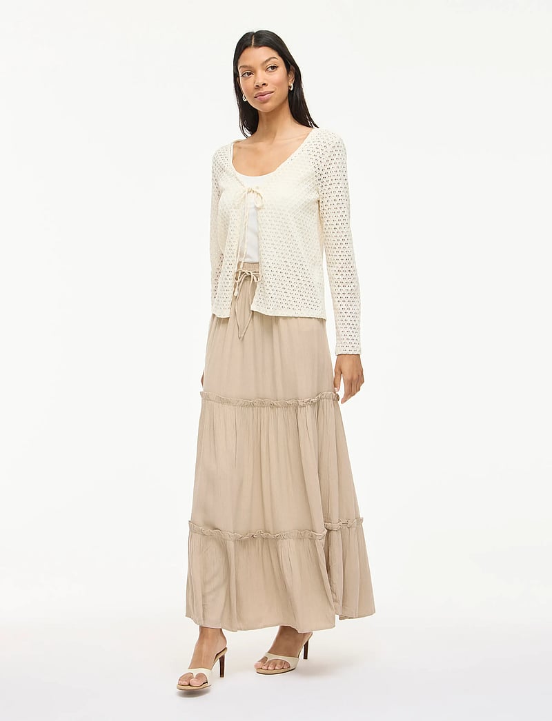 Vila - VIMESA HW MAXI SKIRT - NOOS - maxi röcke - feather gray - 4
