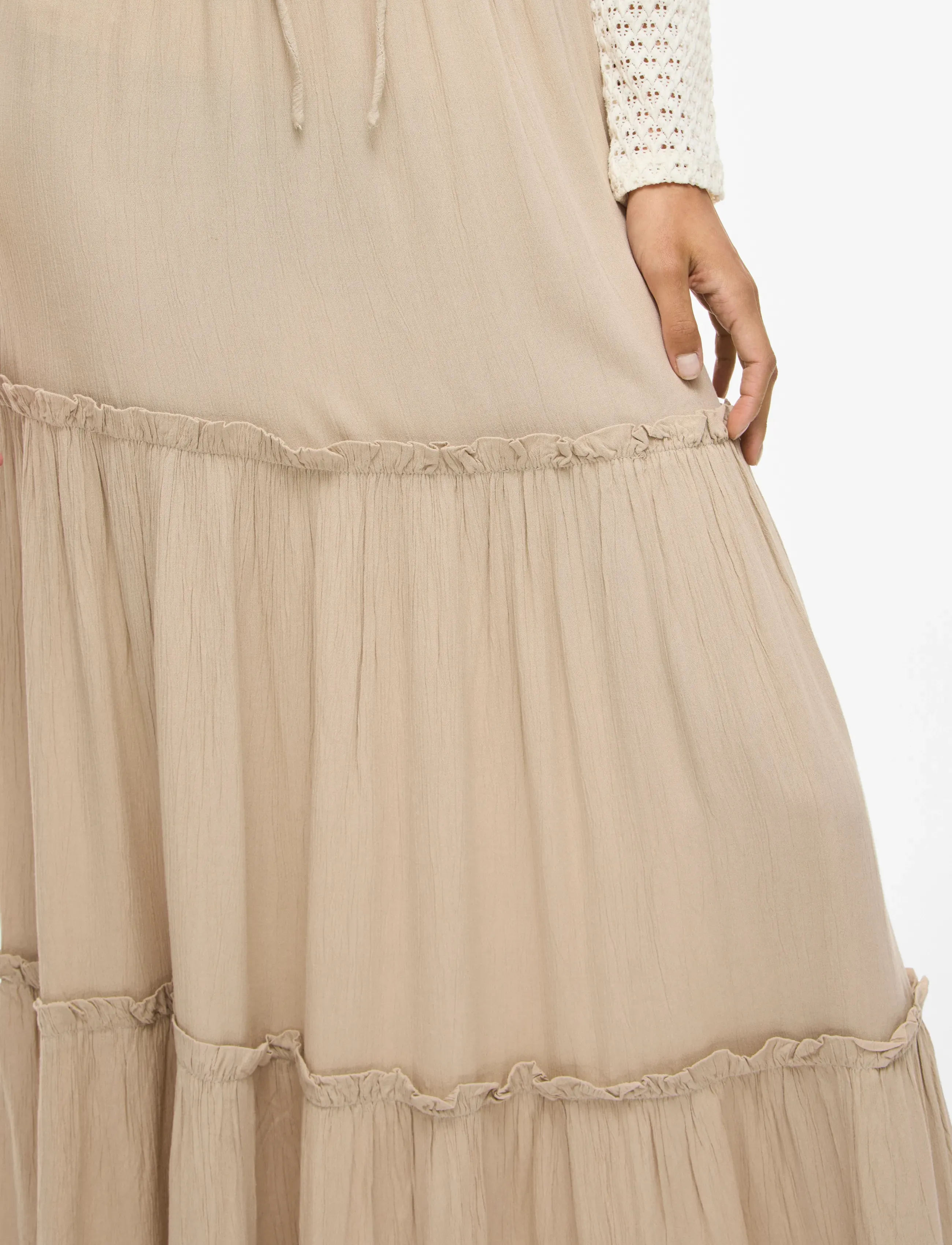 Vila - VIMESA HW MAXI SKIRT - NOOS - maxi pils - feather gray - 5