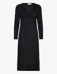 Vila - VINAYO KNOT L/S MID CALF DRESS - lowest prices - black - 0
