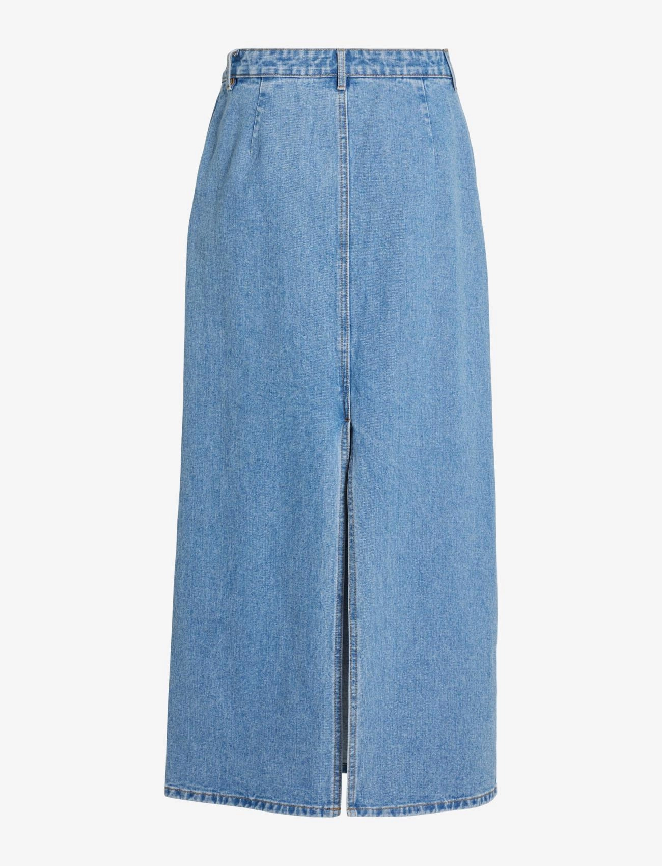 Vila - VIKIRA LONG DENIM SKIRT - ilgi sijonai - light blue denim - 1