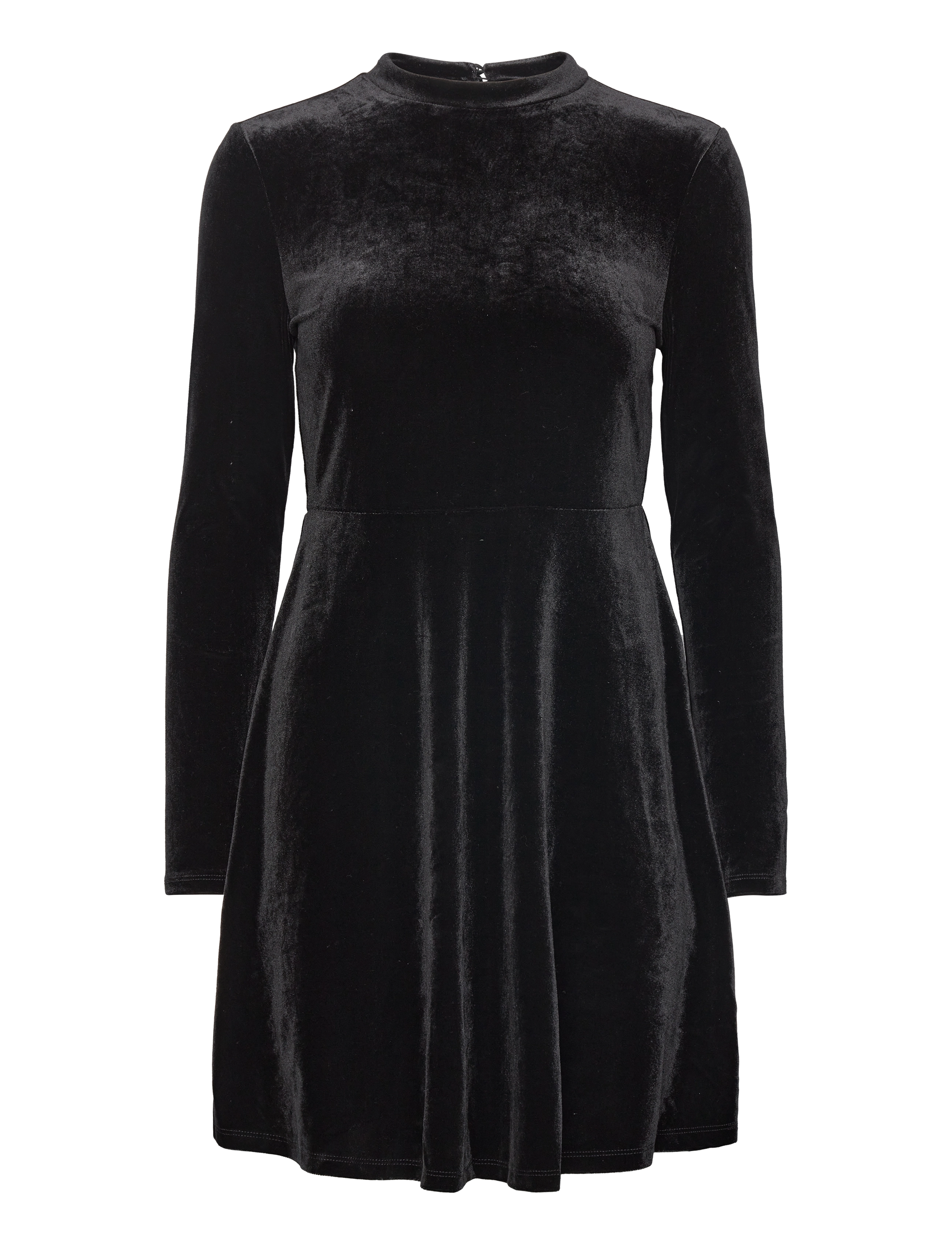 Vila VIOELLE HIGH NECK L/S DRESS/1N - Kleider - BLACK / black