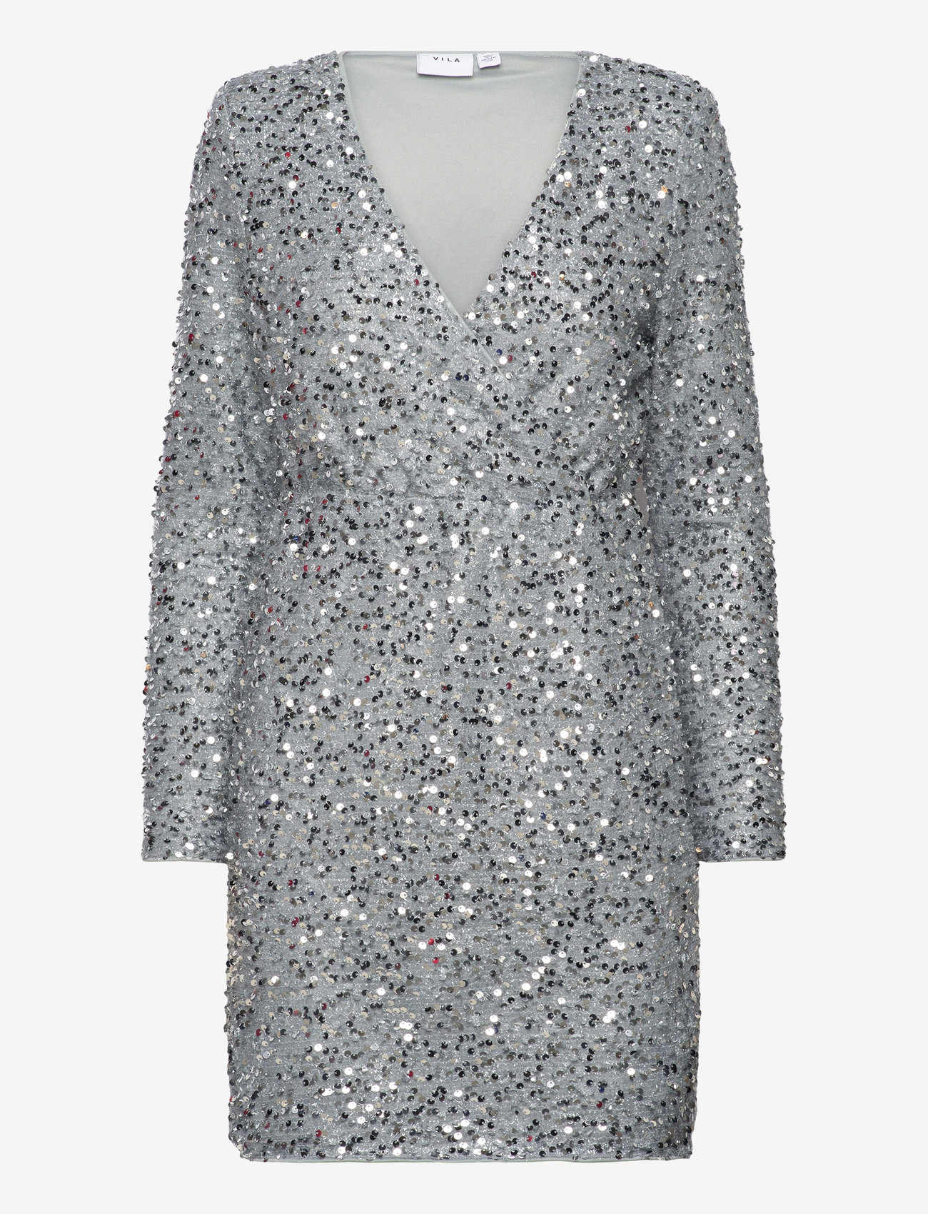 Vila - VICAVA SEQUIN DRESS / 1 - pailletkjoler - silver - 0