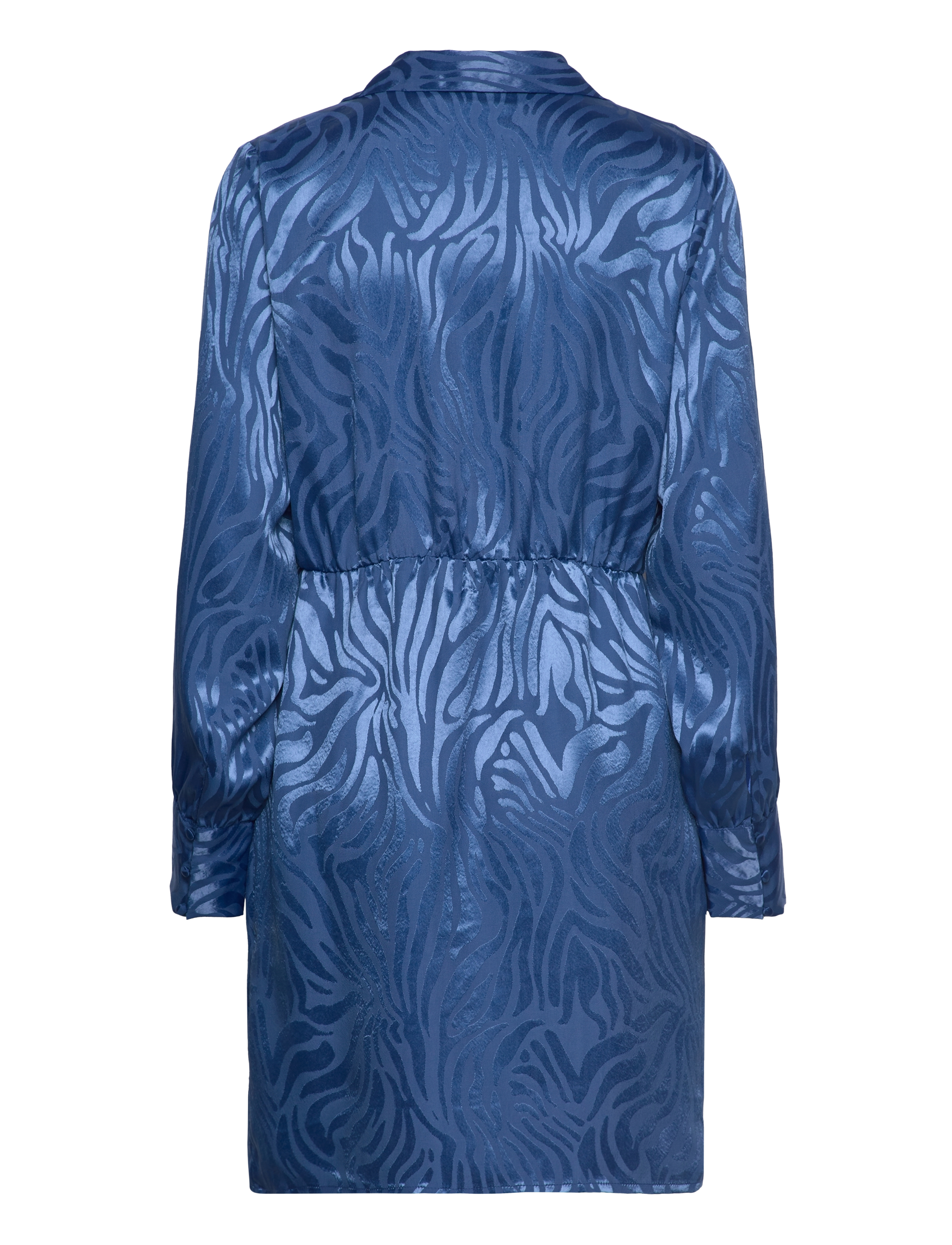 Vila - VISATABU L/S SHIRT WRAP DRESS / B - laveste priser - true blue - 1