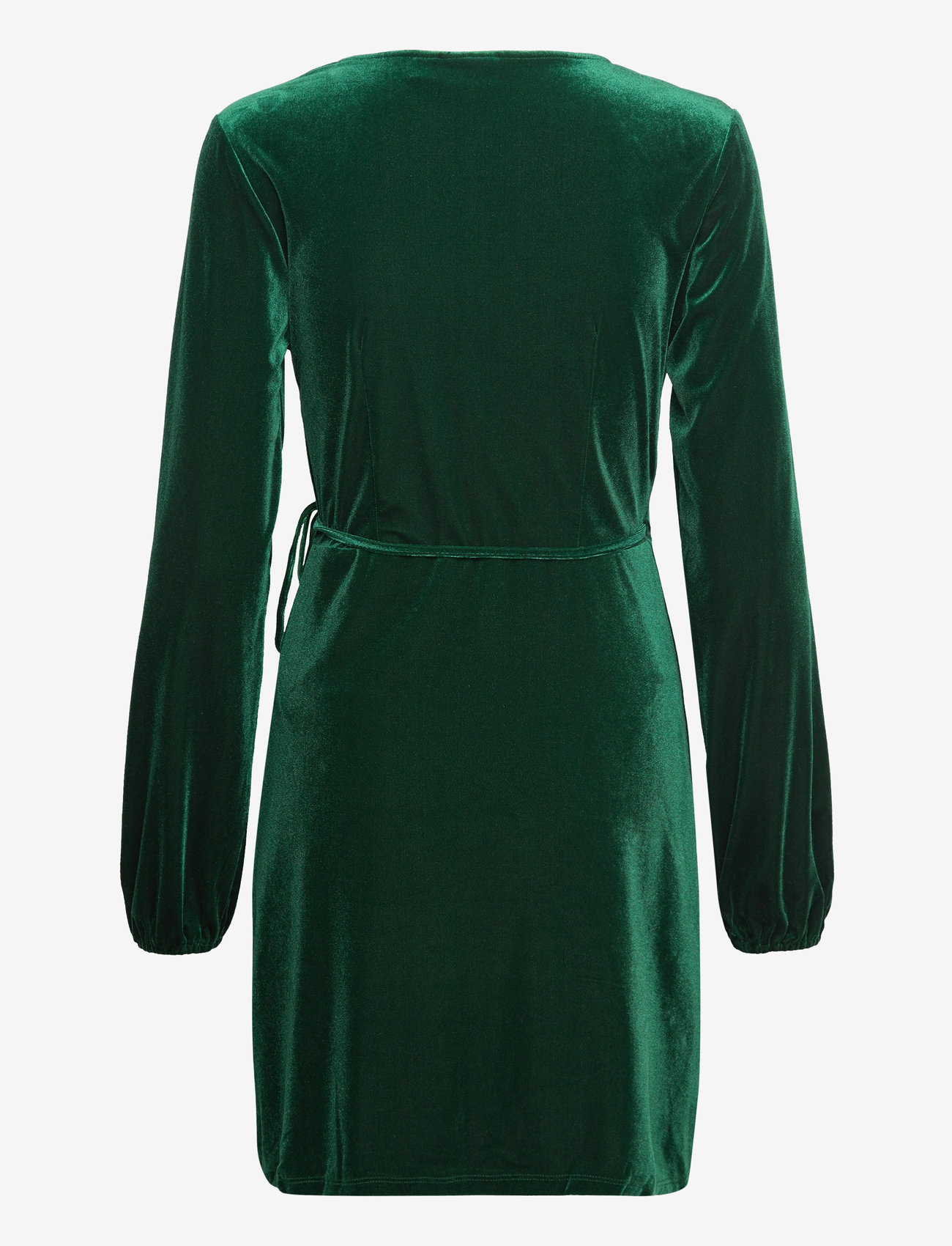 Vila - VIKATJA L/S SHORT VELVET WRAP DRESS/KA - kietaisumekot - pineneedle - 2