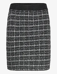Vila - VIAUDREY CHECK KNIT SKIRT /KA - knitted skirts - black - 0