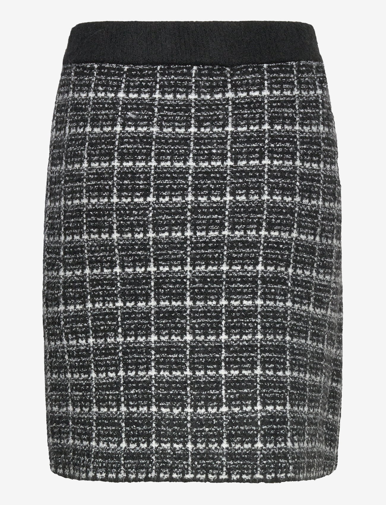 Vila - VIAUDREY CHECK KNIT SKIRT /KA - knitted skirts - black - 2