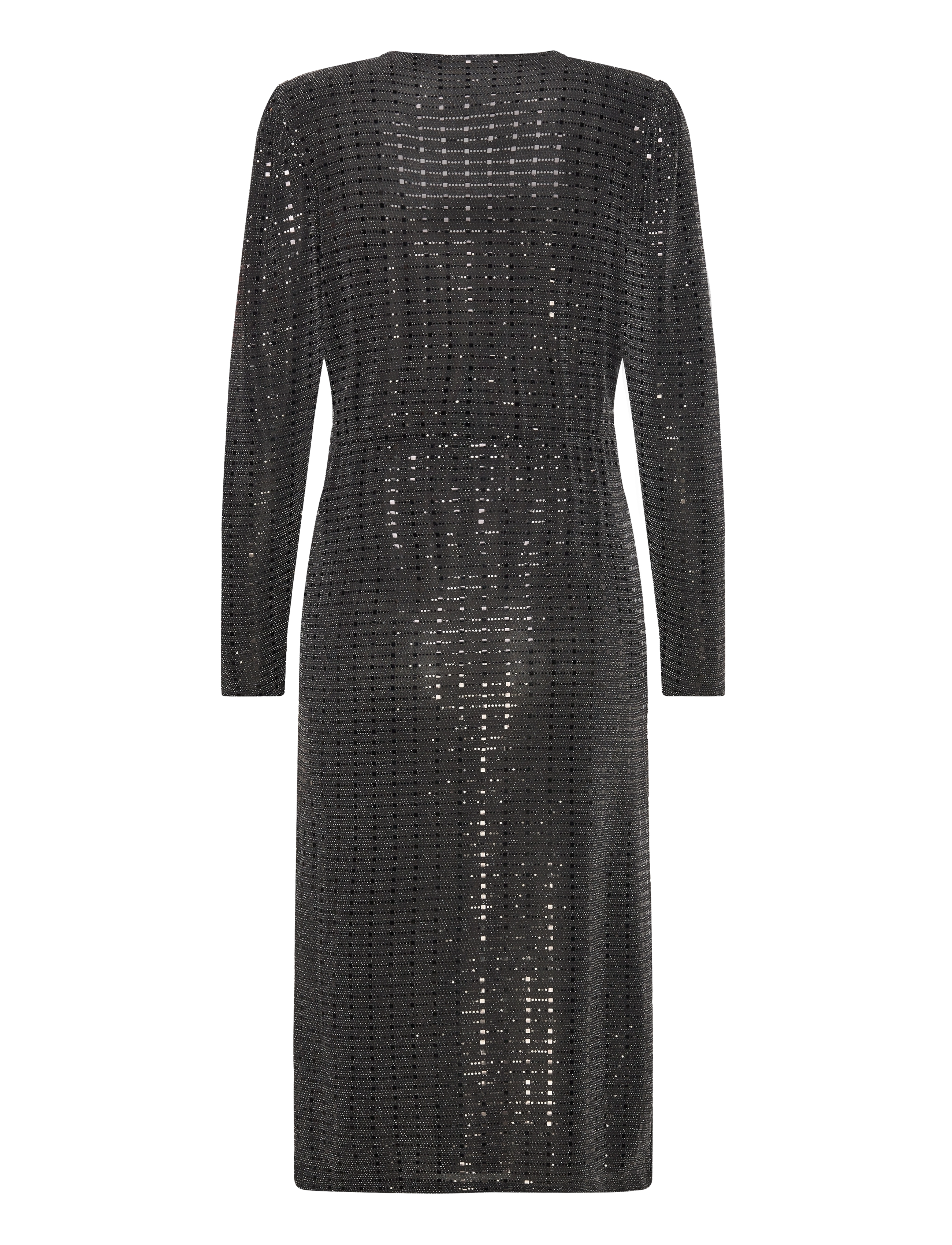 Vila - VIFESTE L/S MIDI DRESS/R2 - festtøj til outletpriser - black - 1