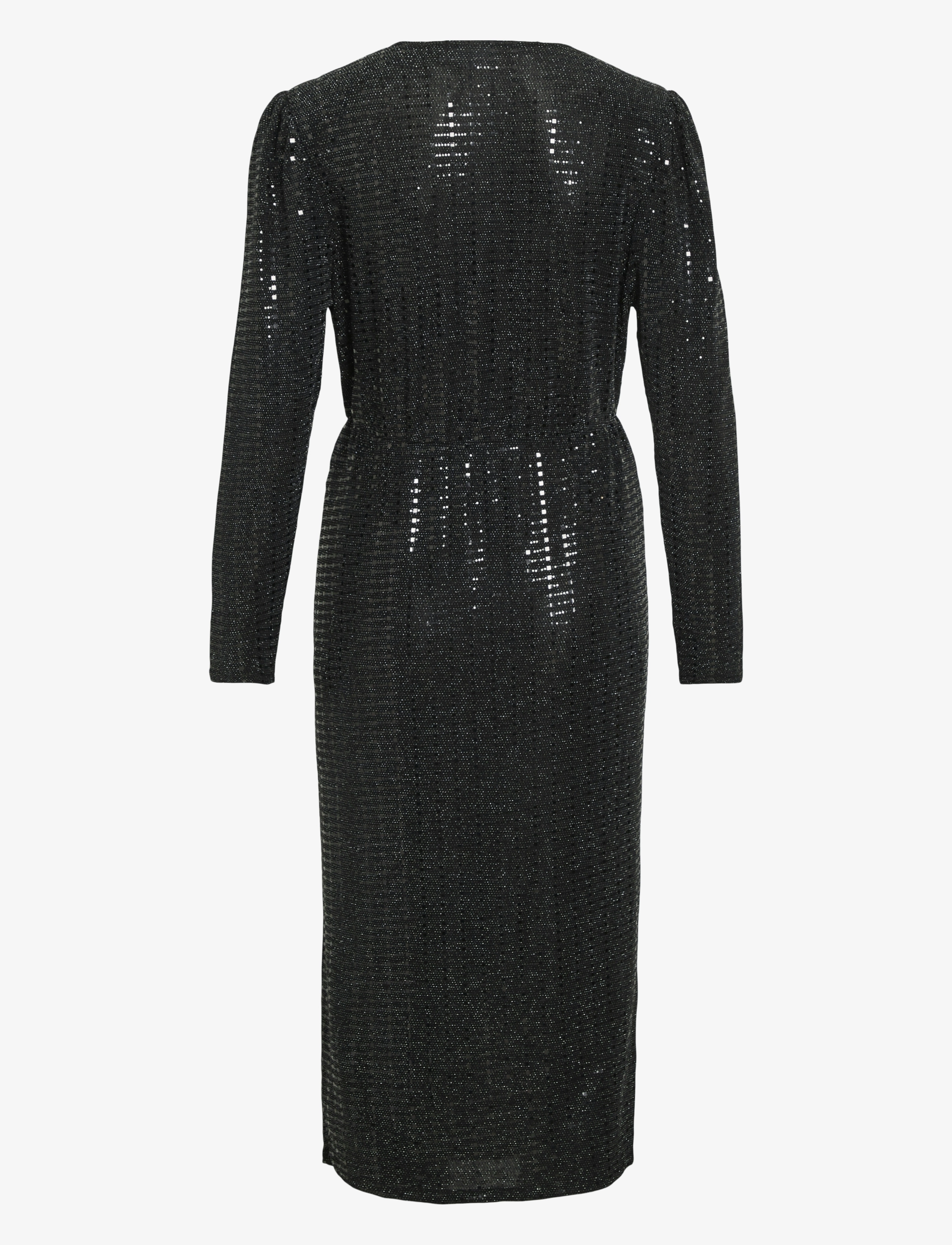 Vila - VIFESTE L/S MIDI DRESS/R2 - festtøj til outletpriser - black beauty - 2