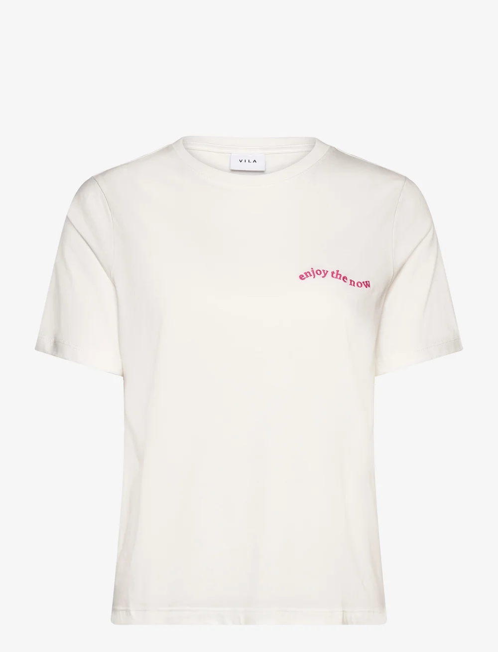Vila Visybil Enjoy S s Emb T shirt T shirts Boozt