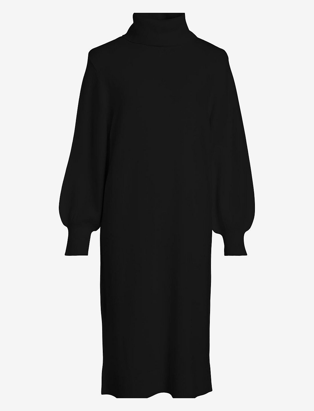 Black roll neck midi dress shop