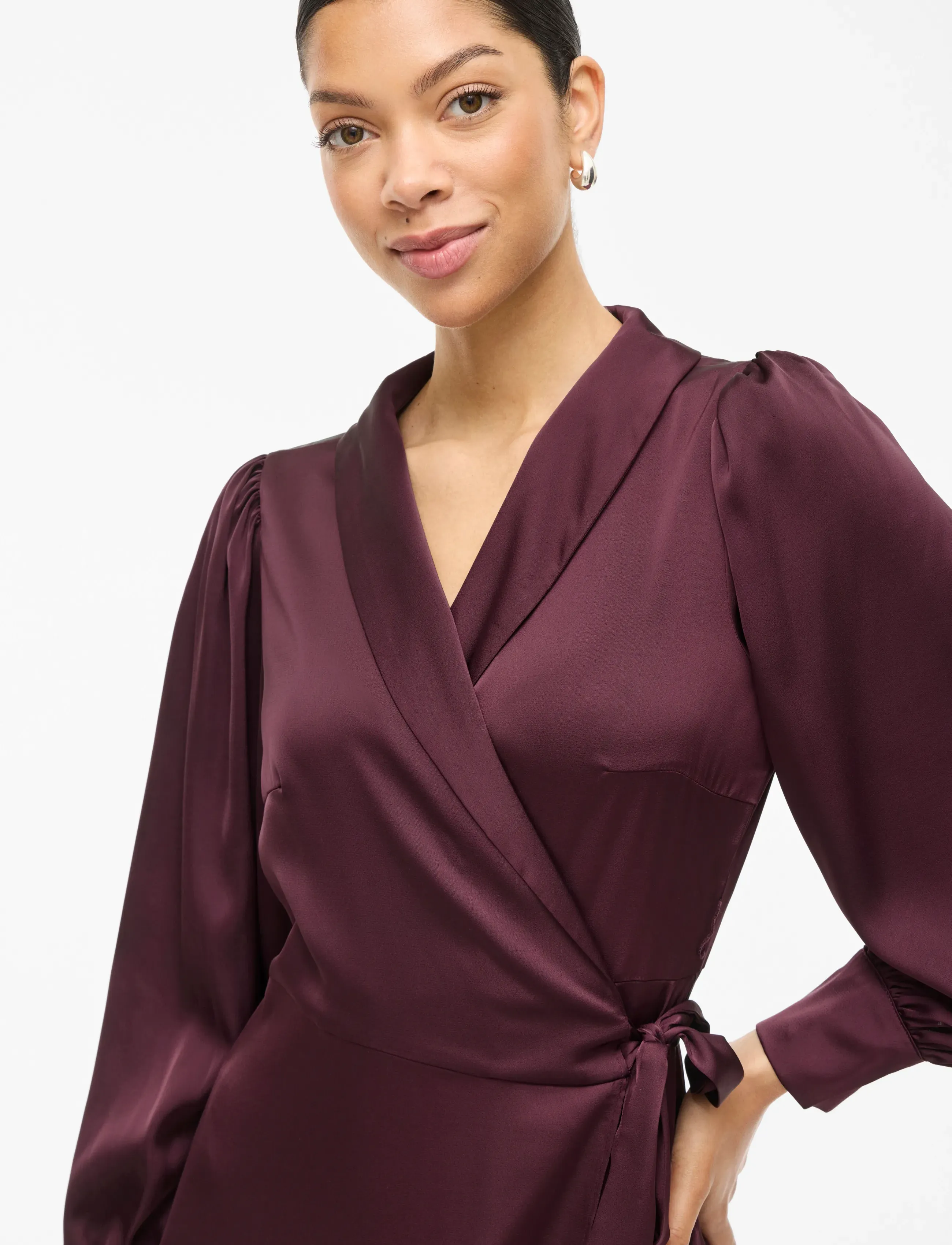 VILA Vienna Ravenna L/S Ankle Wrap Dress omlottklänningar dam – bild 9